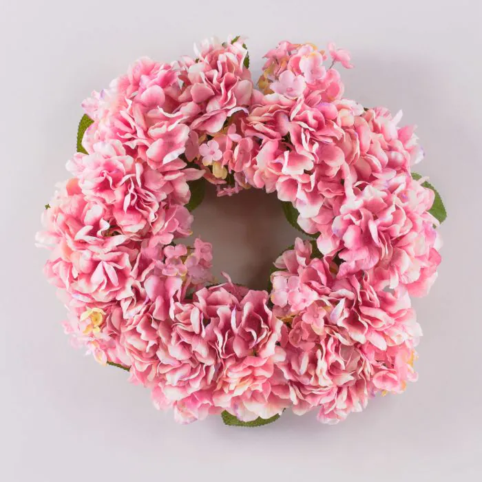 Künstlicher Hortensienkranz MEJA rosa Ø35cm