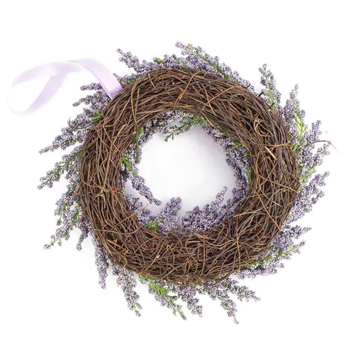 Knstlicher Lavendelkranz YLVIE, violett, 25cm