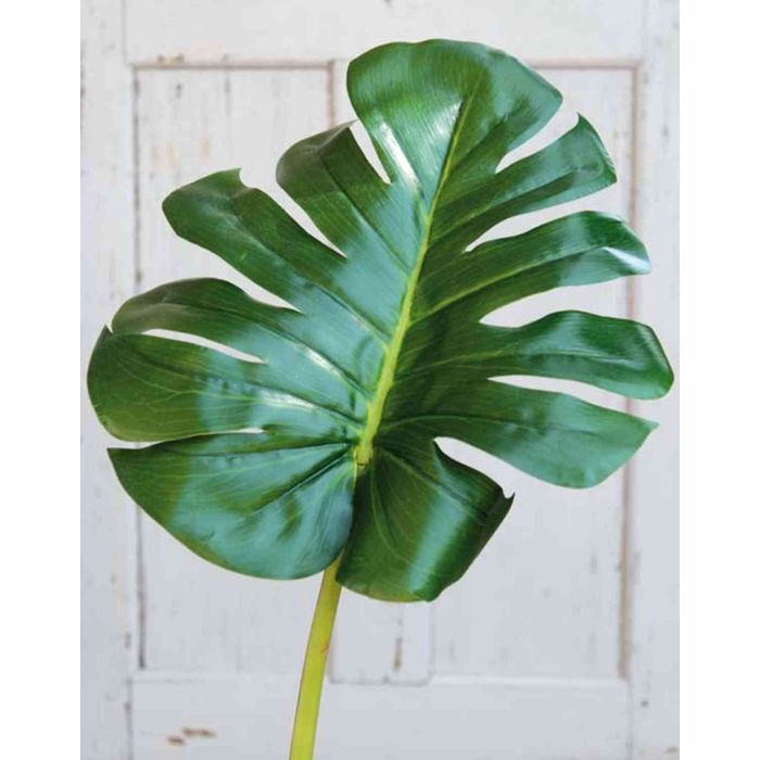 Plastik Philodendron Monstera Deliciosa Blatt KERIM, 90cm