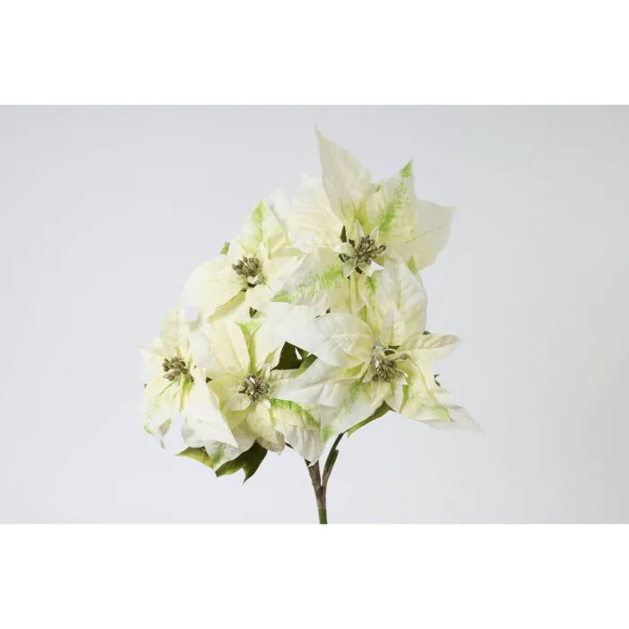 Kunstblume Weihnachtsstern FLAVIA creme 60cm