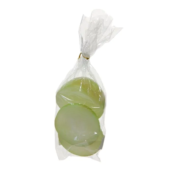 Knstliches Gemse Zwiebel Stcke AULIKA, 3 Stck, wei-grn, 4,5cm, 7cm