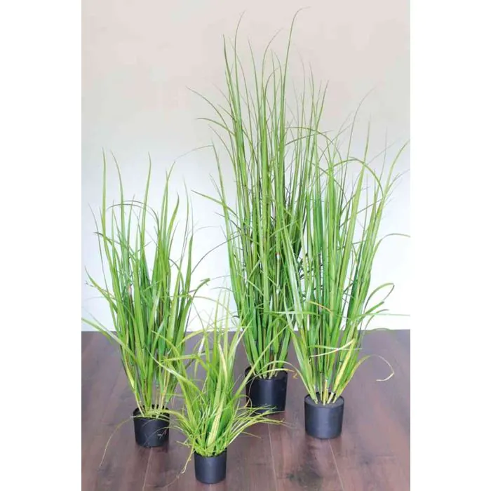 Knstliches Schilfgras ILIAS, grn-gelb, 150cm