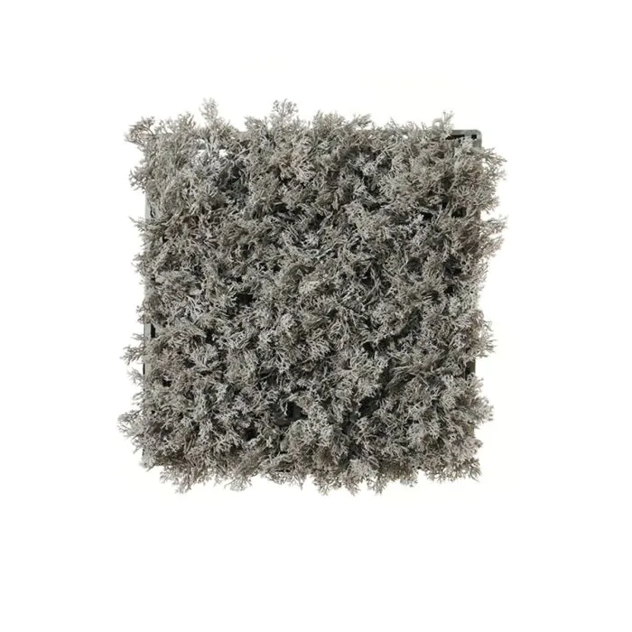 Kunstpflanzen Hecke / Matte Islndisches Moos HAVAH, grau, 25x25cm