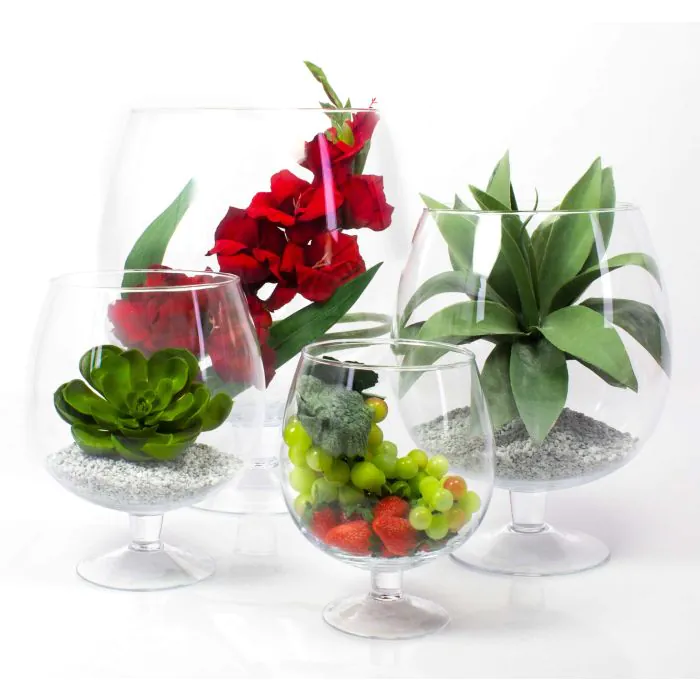 Cognacschwenker XXL LIAM auf Fuß, Glas, klar, 24cm, Ø19cm