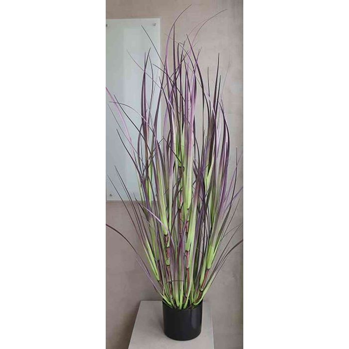 Knstliches Schilfgras ILIAS, grn-lila, 120cm