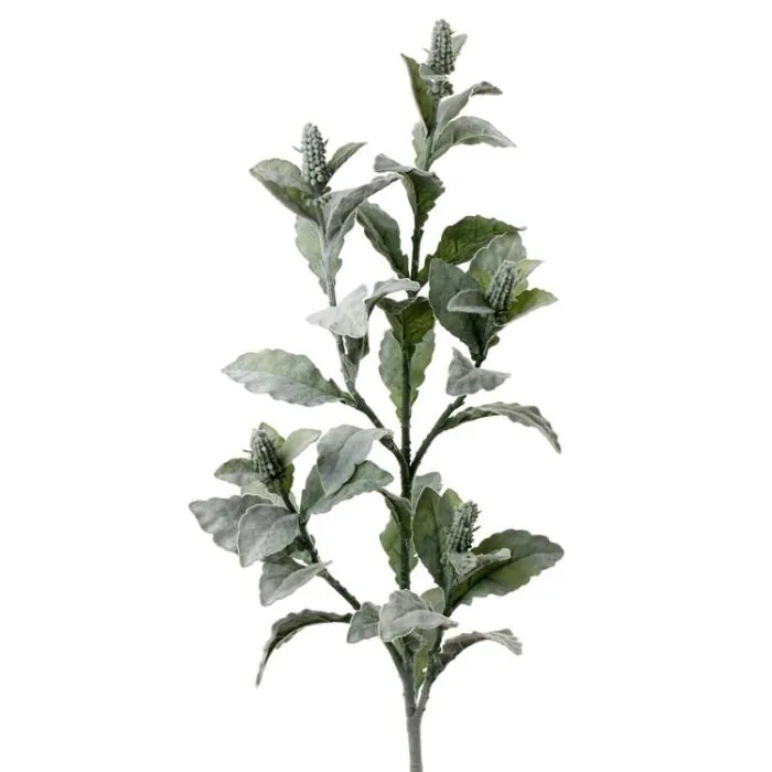 Kunst Eselsohr Zweig ODIL grau-grn 105cm