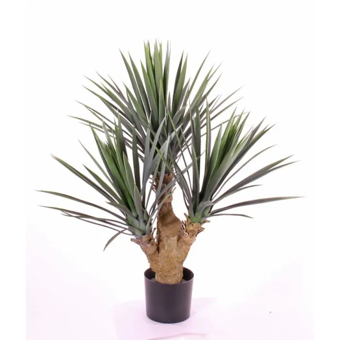 Kunst Yucca Palme KEYLA, crossdoor, 90cm