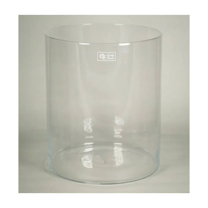 Glas Zylinder für Kerzen SANYA OCEAN, transparent, 35cm, Ø30cm
