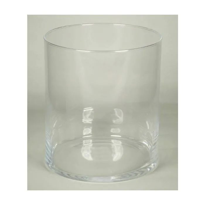 Glas Zylinder für Kerzen SANYA OCEAN, transparent, 22cm, Ø19cm
