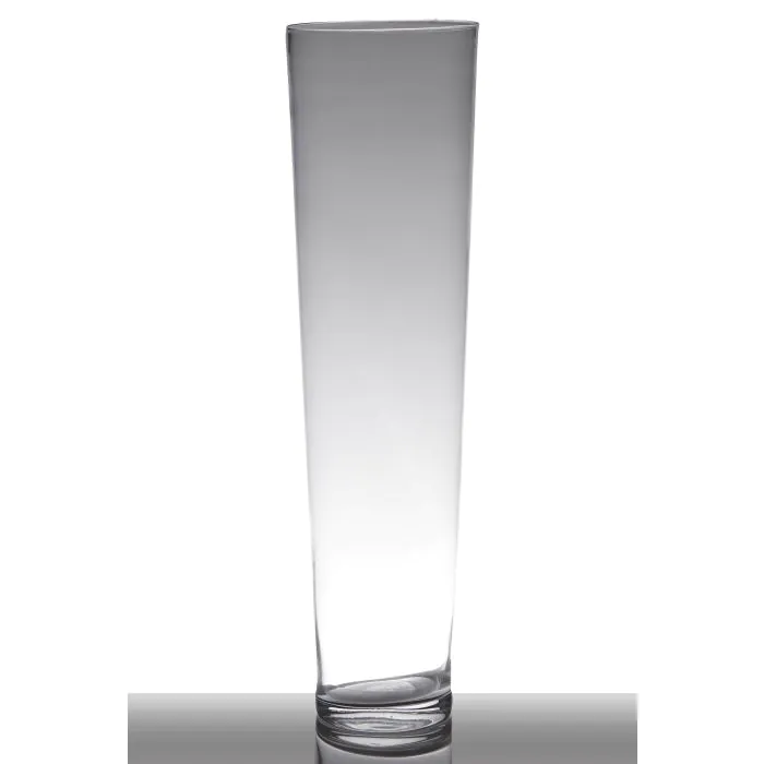 Hohe schlanke Bodenvase LORENA aus Glas, klar, 70cm, Ø19cm