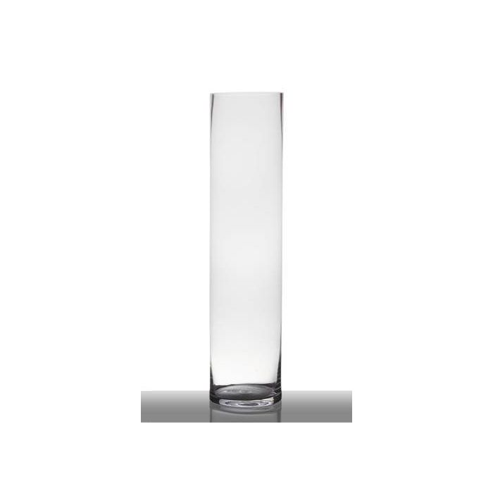 Zylinder Bodenvase SANSA EARTH, Glas, transparent, 80cm, Ø19cm