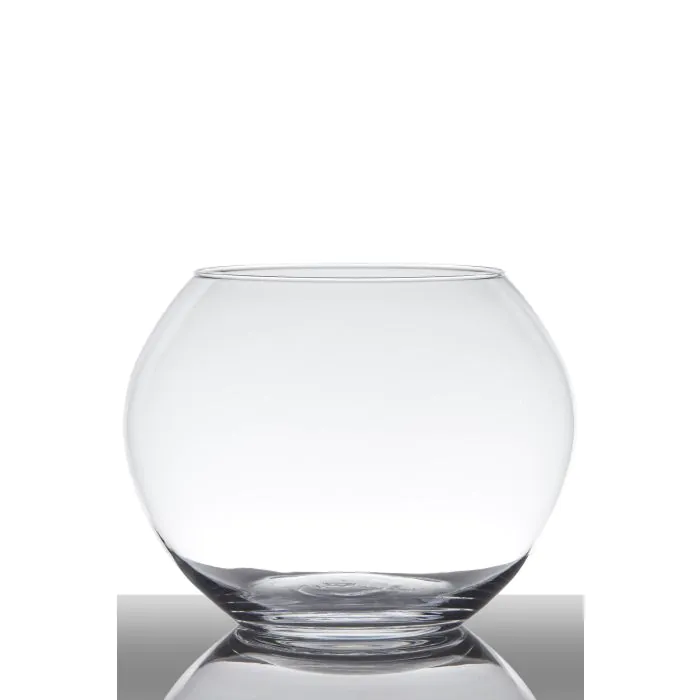Elegante Kugelvase JAMY, Glas, klar, 33cm, Ø37cm