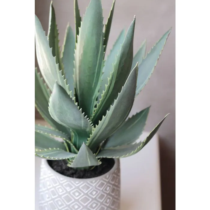 Agave americana knstlich HEDI im Terracotta Topf, grn, 35cm