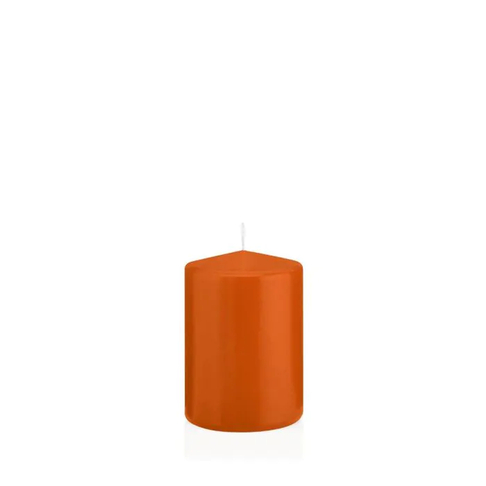 Laternenkerze MAEVA, Stumpen, orange, 10cm, Ø7cm, 42h