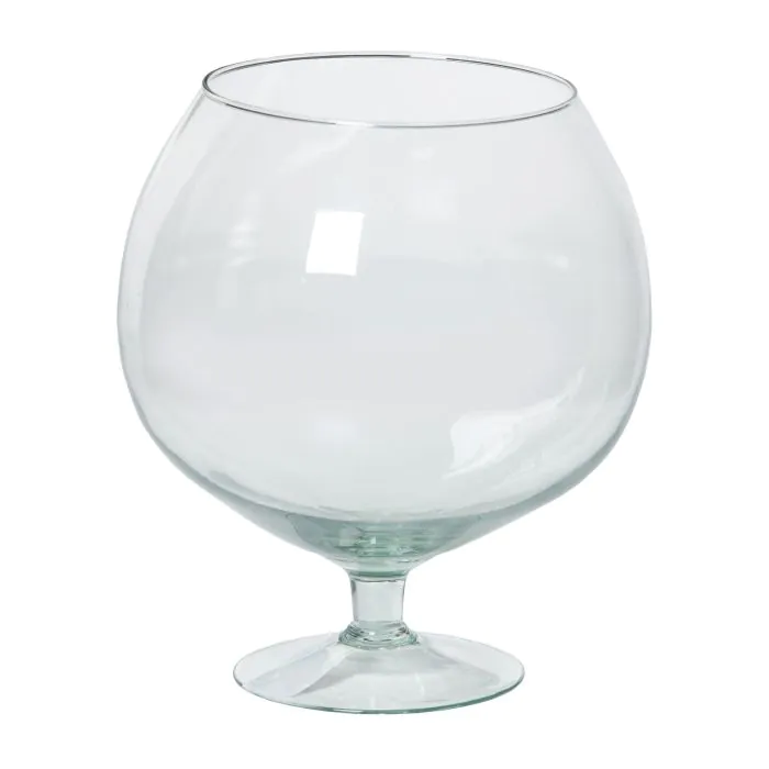 Deko Cognac Glas XXL BARRON mit Fuß, klar, 22,5cm, Ø20cm