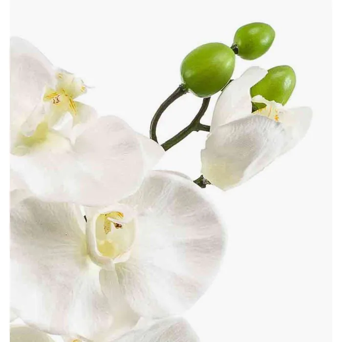 Kunst Phalaenopsis Orchidee ISIS Steckstab weiß 60cm