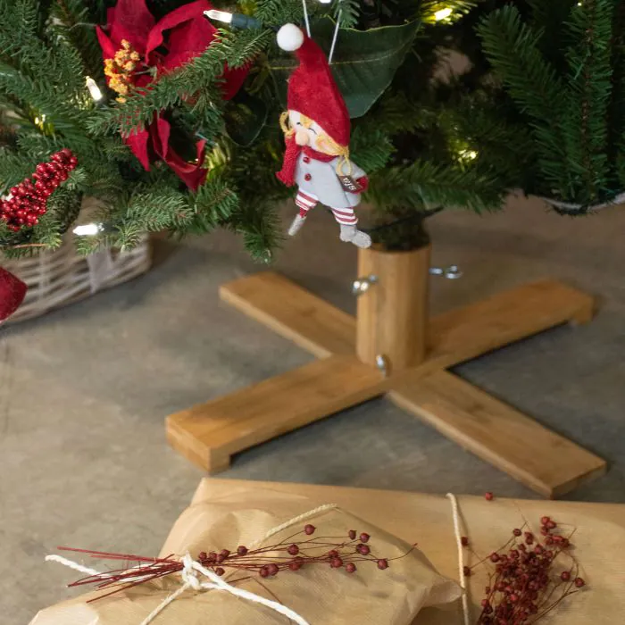 Weihnachtsbaumständer JORDI, hellbraun, 17cm, Ø53cm