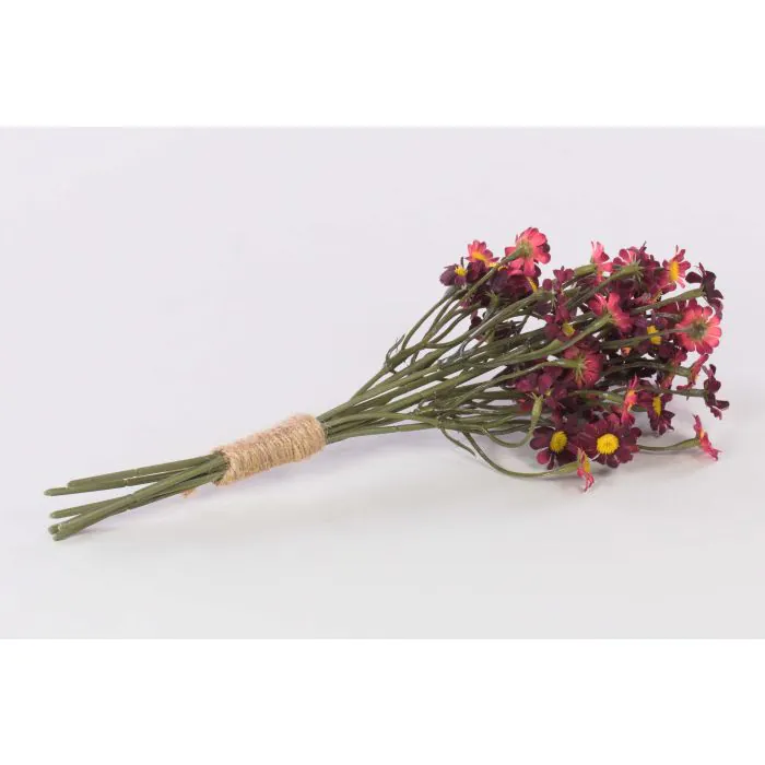 Kunstblumen Strauß Chrysanthemen klein WEMKE, burgunderrot, 35cm, Ø13cm