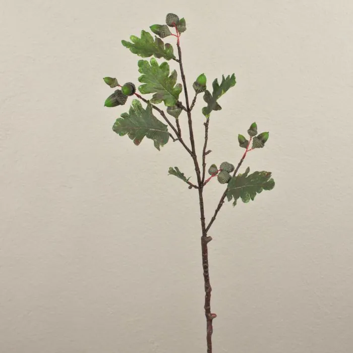 Knstlicher Eichen Zweig LAMINKE mit Eicheln, grn, 70cm