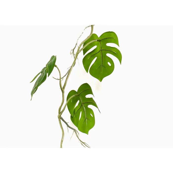 Knstliche Hngepflanze Philodendron monstera deliciosa GRINTO auf  Steckstab, 80cm