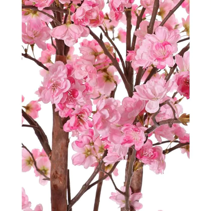 Kirschblten Baum knstlich PONFYN mit Blten, Naturstmme, rosa, 175cm
