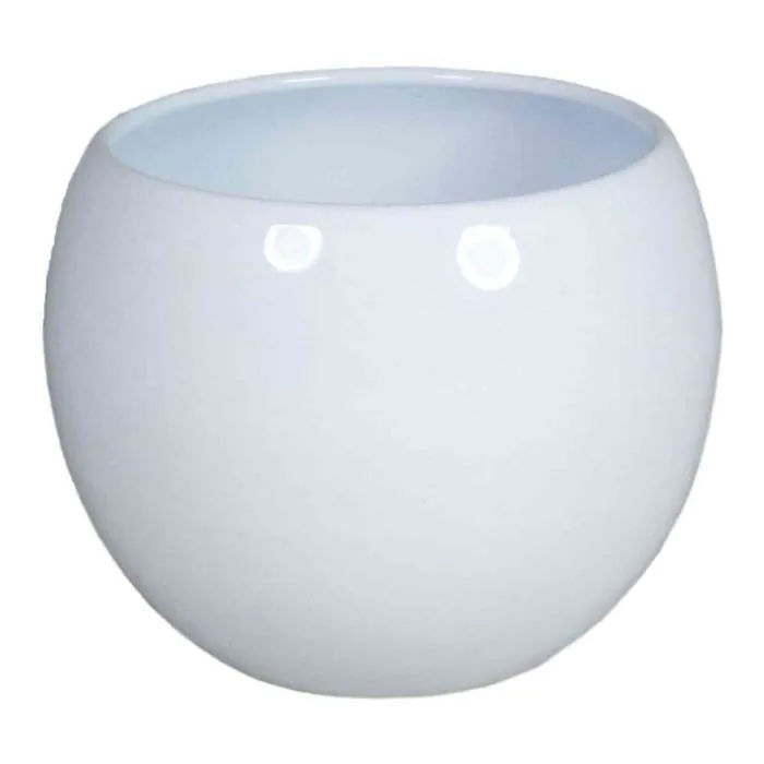 Keramik Pflanztopf HAMADAN, wei, 14cm, 20cm