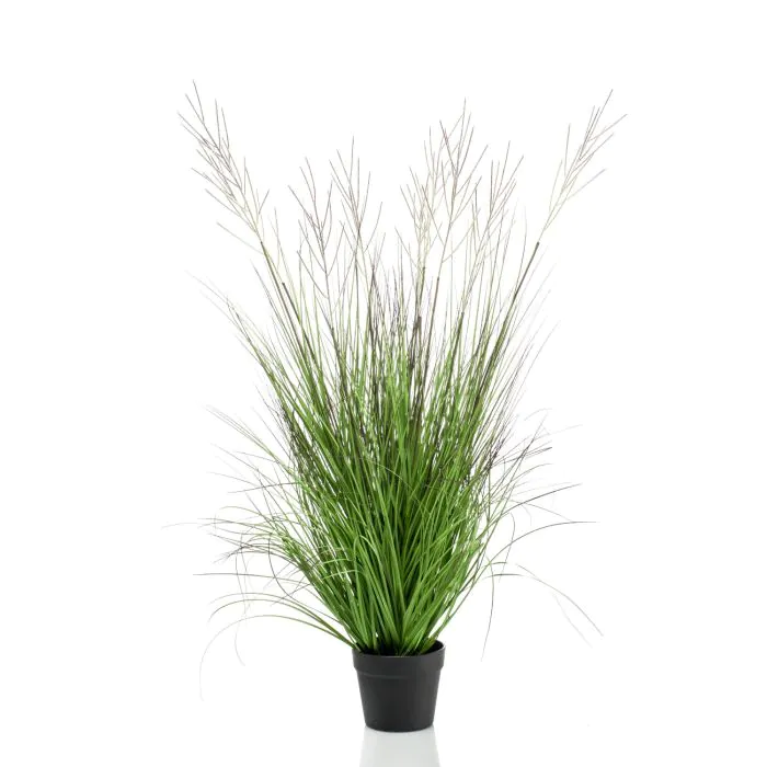 Knstliches Schilfgras JARANDIL mit Rispen, grn, 110cm