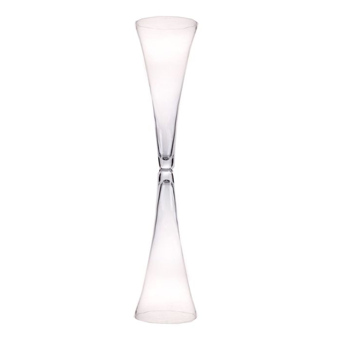 Außergewöhnliche XXL Glas Vase NAIAD, klar, 116cm, Ø25cm
