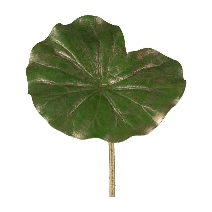 Knstliches Blatt Seerose MINDA, grn-gold, 70cm