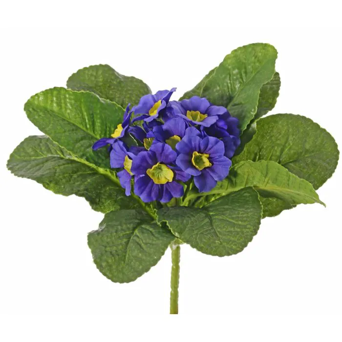 Künstliche Primel SUNDARA auf Steckstab, blau, 20cm, Ø4cm