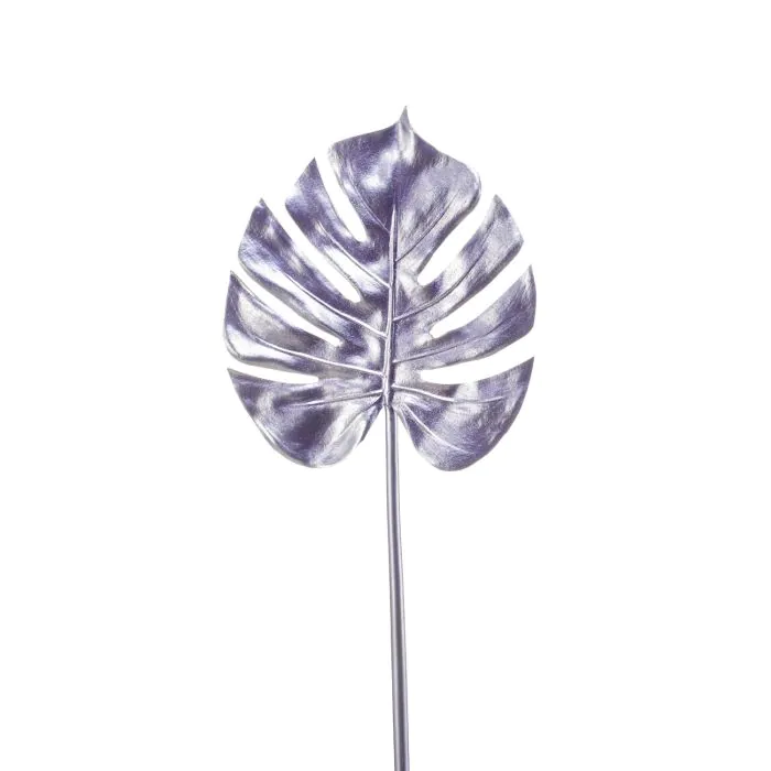 Kunst Philodendron Monstera Deliciosa Blatt SEHUN, lila, 70cm