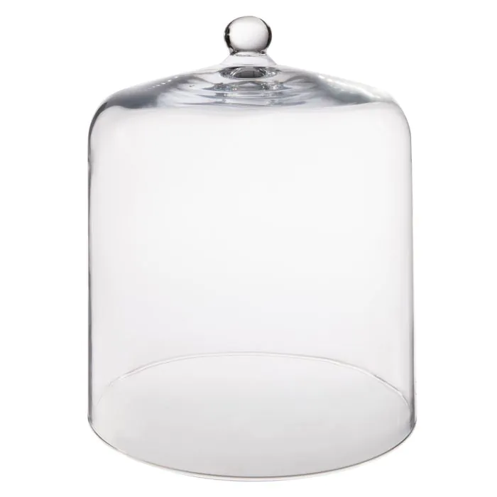 Glashaube ELWINA für Kuchen, mit Knauf, klar, 38cm, Ø29cm
