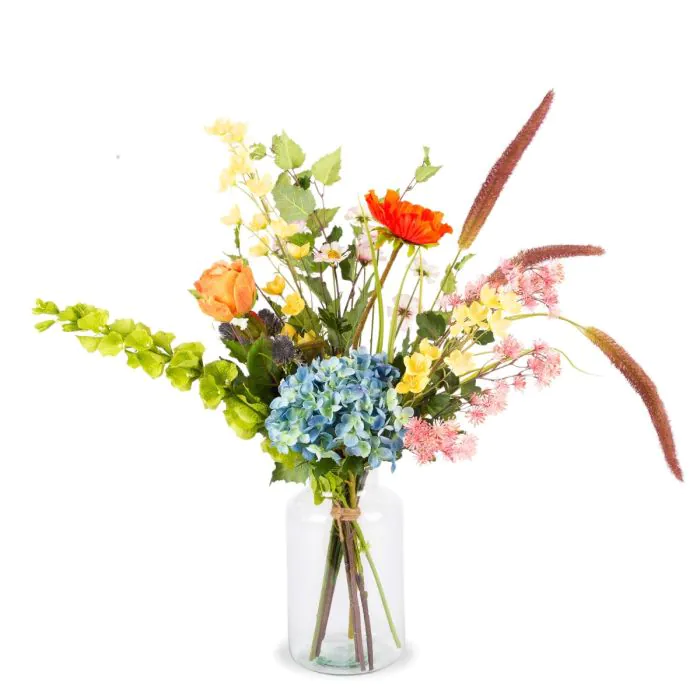 Künstlicher Sommerblumenstrauß JOLENA, bunt, 65cm, Ø40cm