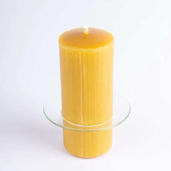Tropffänger Glas TURIBIO für Kerzen bis Ø4cm, klar, Ø6,8cm