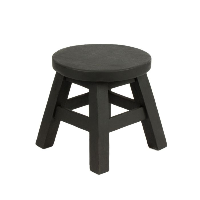 Blumenhocker NANNATI aus Holz, schwarz, 25cm, Ø26cm
