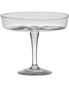 Glas Schüssel mit Fuß MICK, transparent, 20,5cm, Ø24,5cm