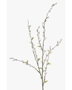 Kunstzweig Kätzchenweide WALDEMAR mit Blüten, braun, 120cm