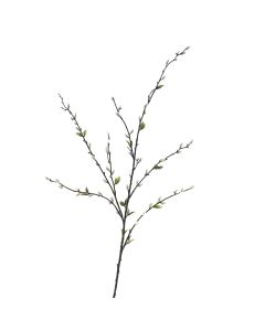 Kunstzweig Kätzchenweide WALDEMAR mit Blüten, braun, 120cm