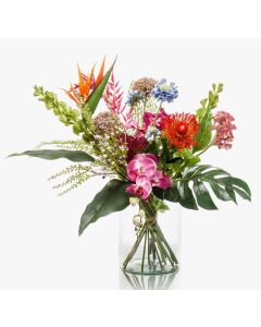 Kunstblumenstrauß FEME, rot-violett, 65cm, Ø40cm Kunstblumenstrauß FEME, rot-violett, 65cm, Ø40cm
