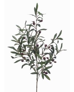 Künstlicher Olivenzweig CARSON mit Früchten, 100cm
