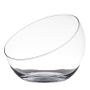 Glasschale NELLY EARTH, schräger Rand, klar, 17cm, Ø20cm