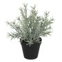 Künstlicher Lavendeltopf 30cm, grün-weiß
