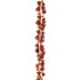 Künstliche Weinlaubgirlande 190cm, burgund-goldgelb