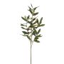 Künstlicher Olivenzweig 4-fach 77cm, grün-braun