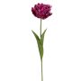 Künstliche Papageientulpe 66cm Blütenkopf Ø 10cm, violett