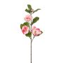 Künstlicher Magnolienzweig x 3 74cm Blütenkopf Ø 8cm, rosé