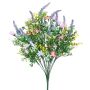 Künstlicher Wiesenblumenstrauß x 14 47cm Ø 28cm, bunt