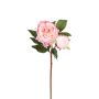 Künstliche Päonie x 2 57cm Blütenkopf Ø 11cm, rosé
