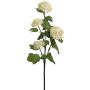 Künstlicher Schneeballzweig x 4 60cm Blütenkopf Ø 6/9cm, elfenbein