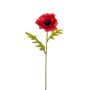 Künstliche Mohnblume 58cm Blütenkopf Ø 12cm, rot